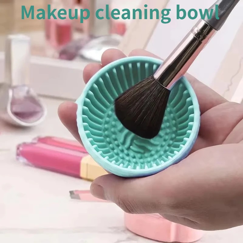 Beauty Home Makeup - 부드러운 실리콘 메이크업 브러쉬 클리너 볼(접이식