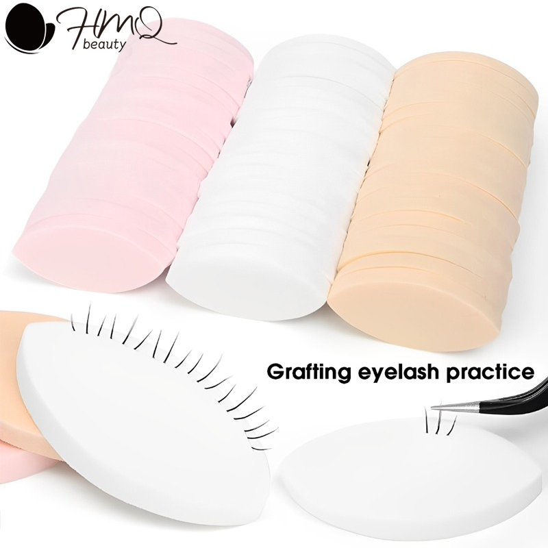 Beauty Makeup Training - 50/10pcs 부드러운 재사용 가능한 속눈썹 연장