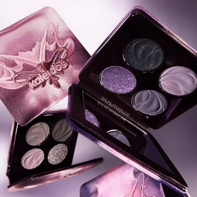 Beauty Book Makeup Kit - 칼레이도스 글리터 아이섀도우 메이크업 팔레트 4색