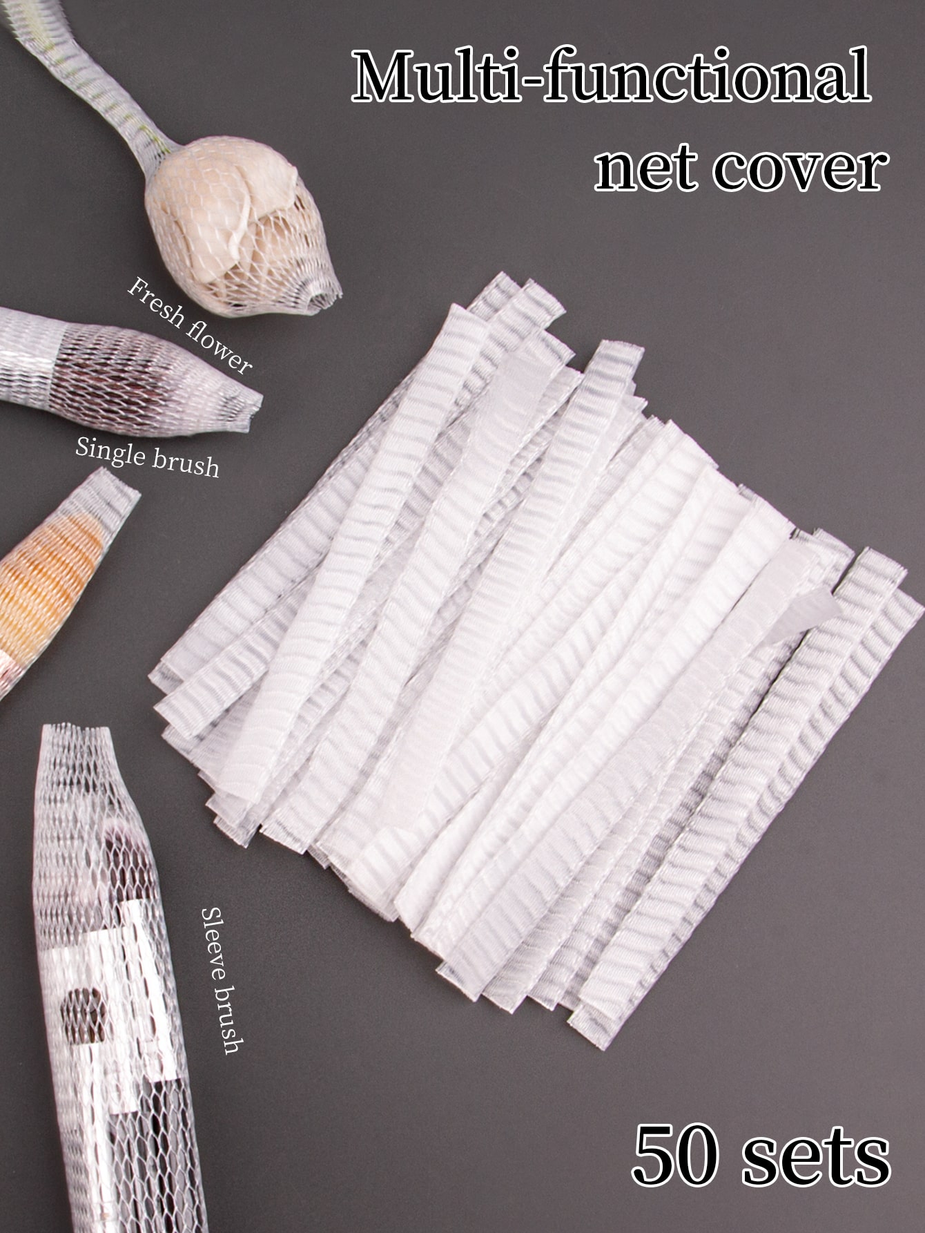 Beauty Makeup Kit - 50PCS 메이크업 브러쉬 보호망 세트 로즈