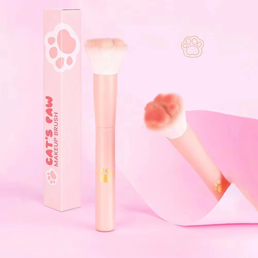 Beauty Makeup Store - 1Pc 고양이 발 모양 블러셔 브러쉬(보관