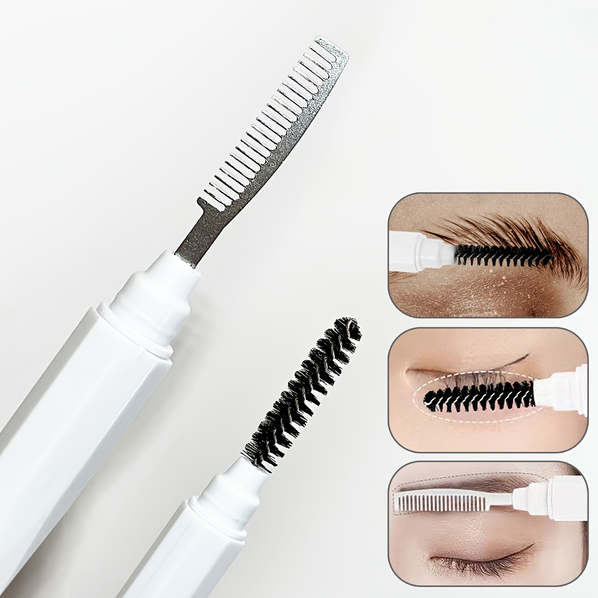 Beauty Makeup Store - 양면 눈썹 및 속눈썹 빗 스파이럴
