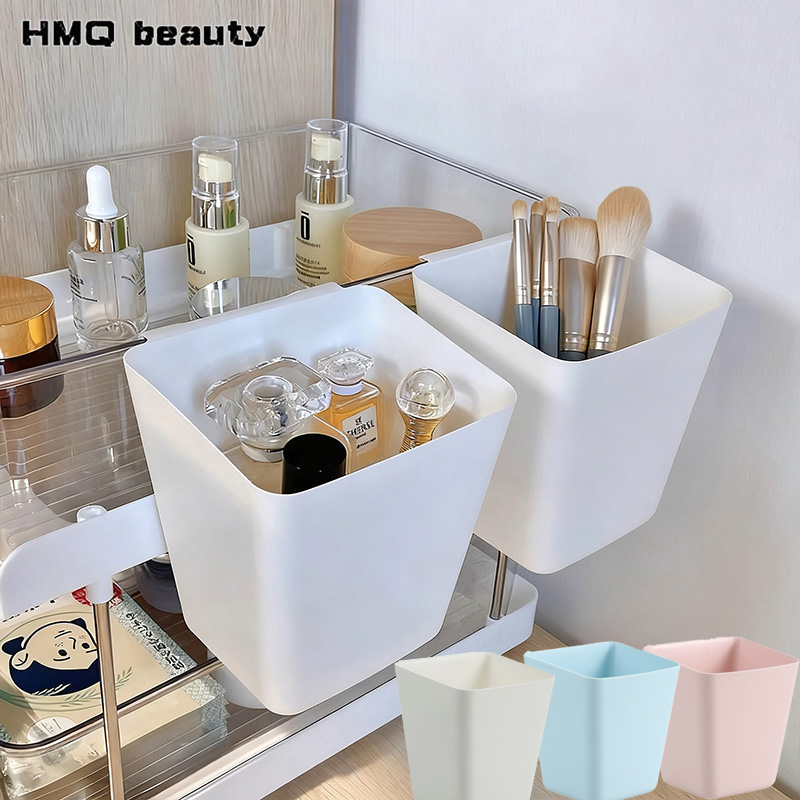 Beauty Makeup Background - 2/1개 걸이형 수납 바구니 카트 주방