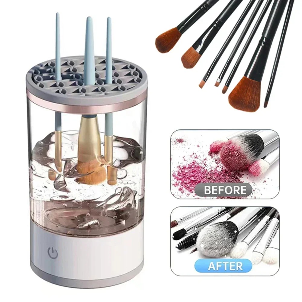 Beauty Home Makeup - 자동 전동 메이크업 브러쉬 세척기 USB
