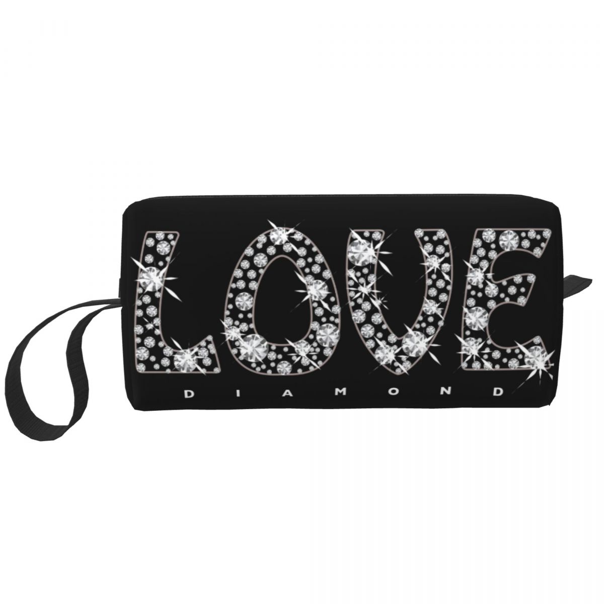 Beauty Love Makeup - 여성용 맞춤형 러브 다이아몬드 화장품 가방,