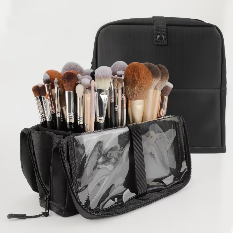 대형 블랙 접이식 메이크업 가방 14-40홀 보관함 뷰 - Beauty Makeup Background 리뷰 및 가격