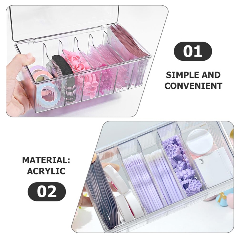 투명 속눈썹 뷰티 정리함 디스플레이 랙, 메이크업 코튼 - Beauty Makeup Box 리뷰 및 가격