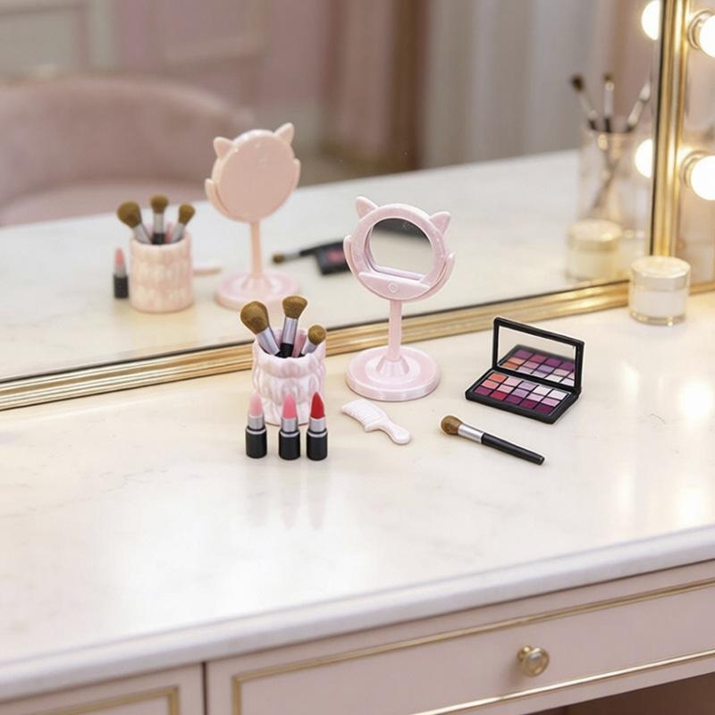 1Pc 미니 인형의 집 메이크업 브러쉬 세트 미니어처  - Beauty Makeup Kit 리뷰 및 가격