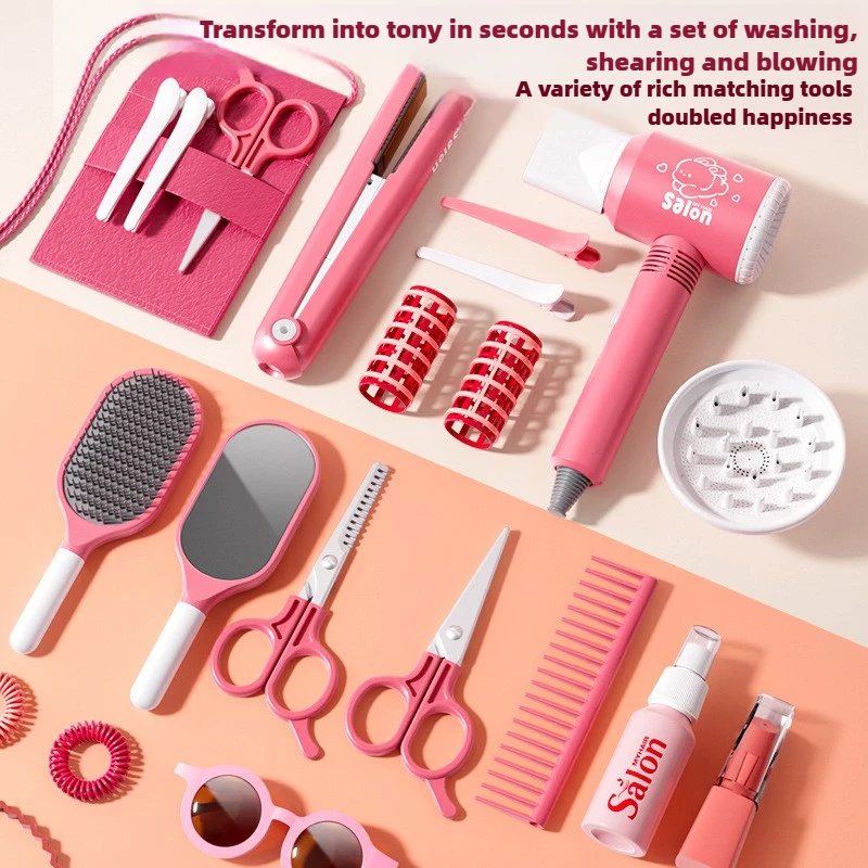 여아용 헤어 뷰티 살롱 세트, 시뮬레이션 헤어 드라이어 - Beauty Makeup Kit 리뷰 및 가격