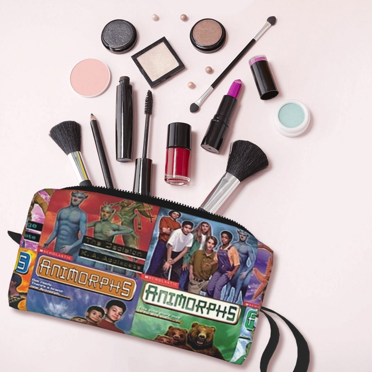 Animorphs 책 표지 메이크업 가방 화장품 정리함 - Beauty Book Makeup Kit 리뷰 및 가격