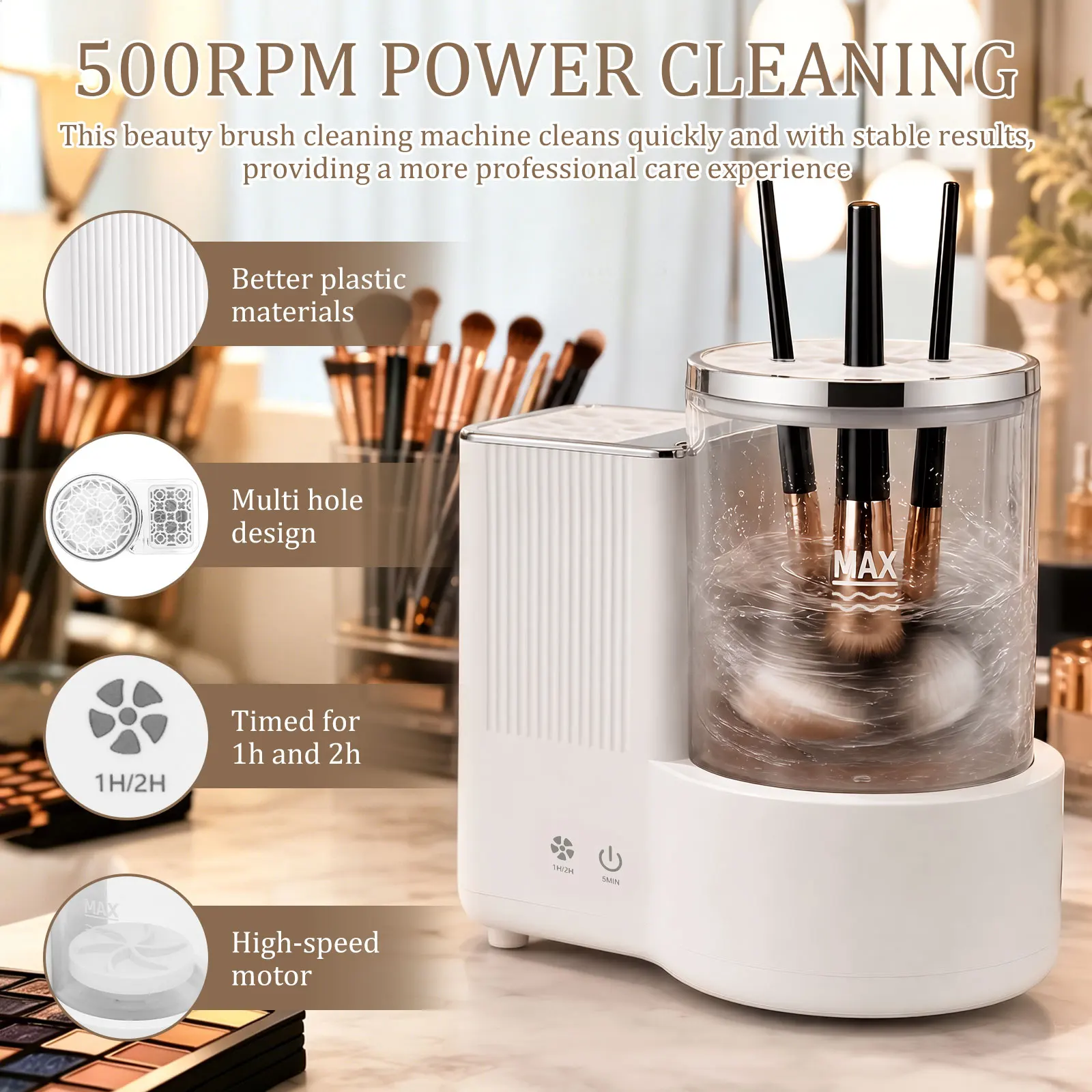 3 in 1 전기 메이크업 브러쉬 클리너 기계, 모든  - Beauty Home Makeup 리뷰 및 가격