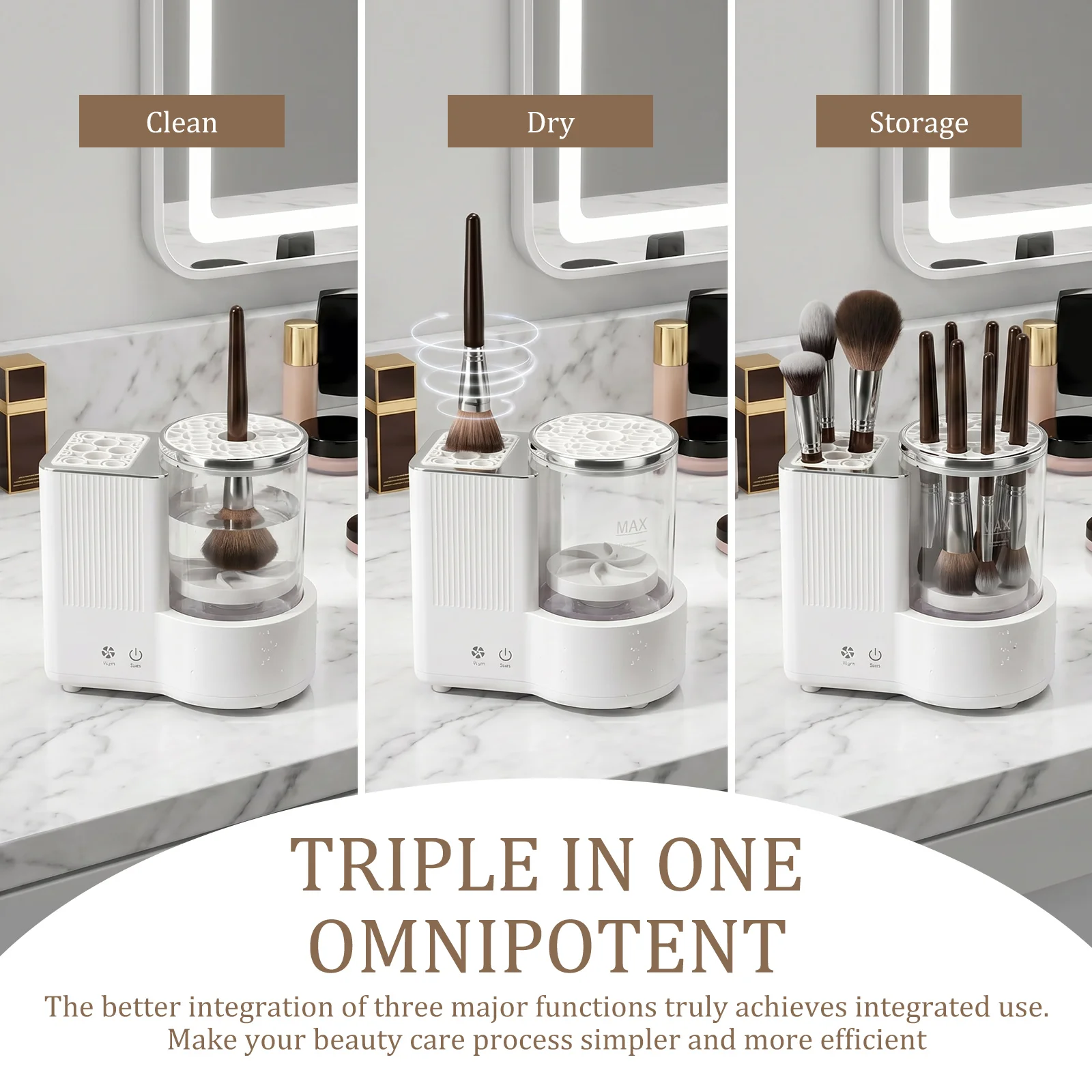 3 in 1 전기 메이크업 브러쉬 클리너 기계, 모든  - Beauty Home Makeup 리뷰 및 가격
