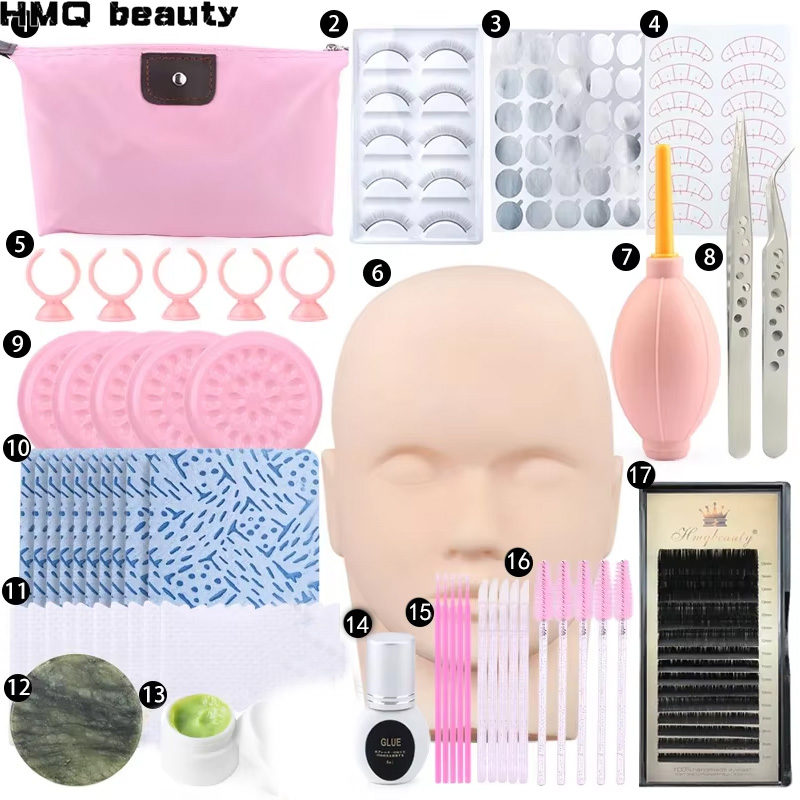 가짜 속눈썹 연장 훈련 키트 연습 눈 패드 족집게 접착 - Beauty Makeup Training 리뷰 및 가격