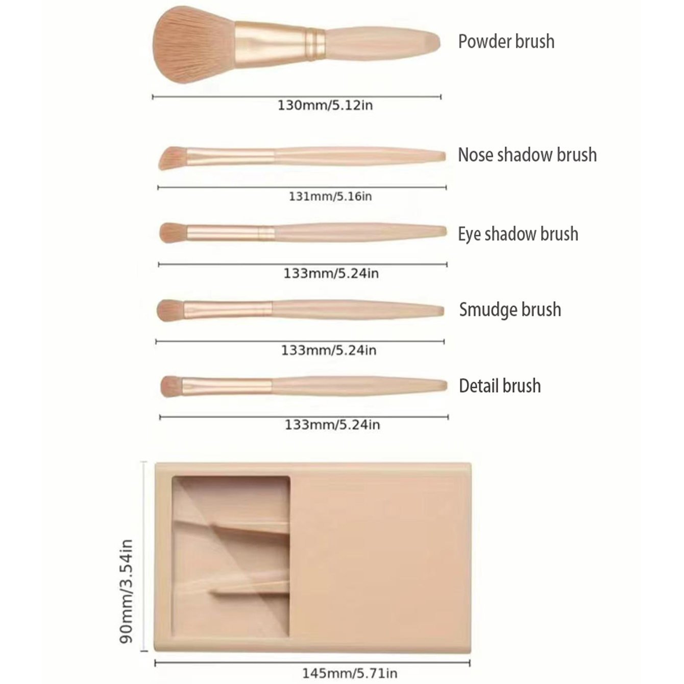 거울과 케이스 접이식 상자 스토리지 메이크업 브러쉬 세 - Beauty Makeup Kit 리뷰 및 가격