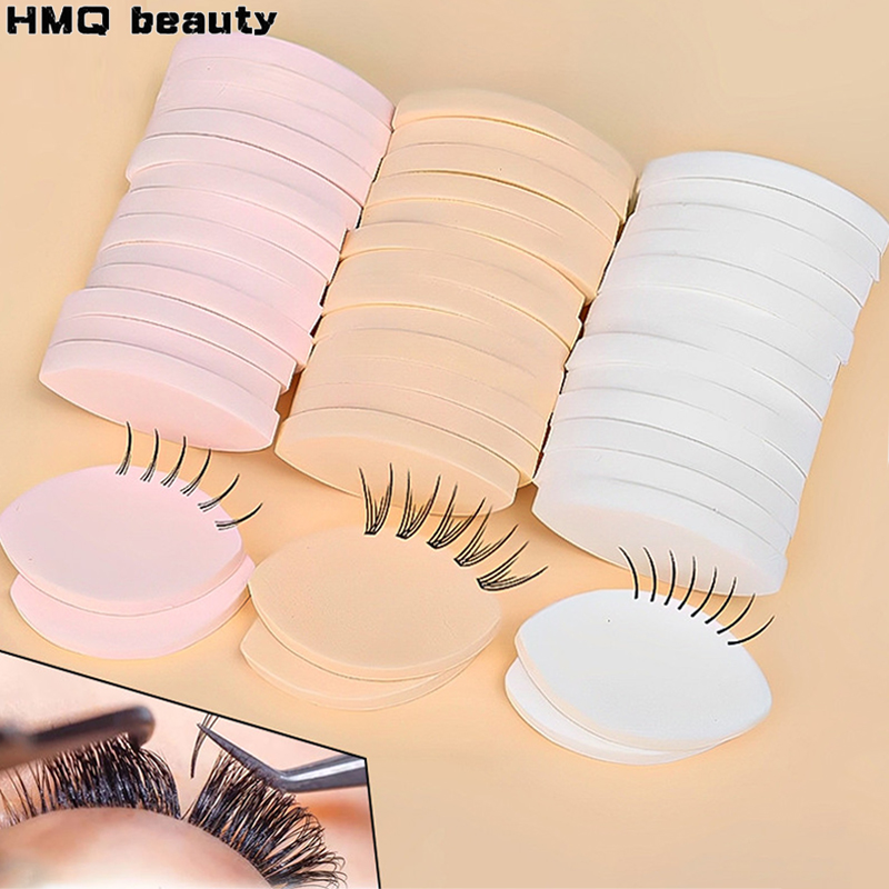 50/10pcs 소프트 스폰지 가짜 속눈썹 연장 패드  - Beauty Makeup Training 리뷰 및 가격