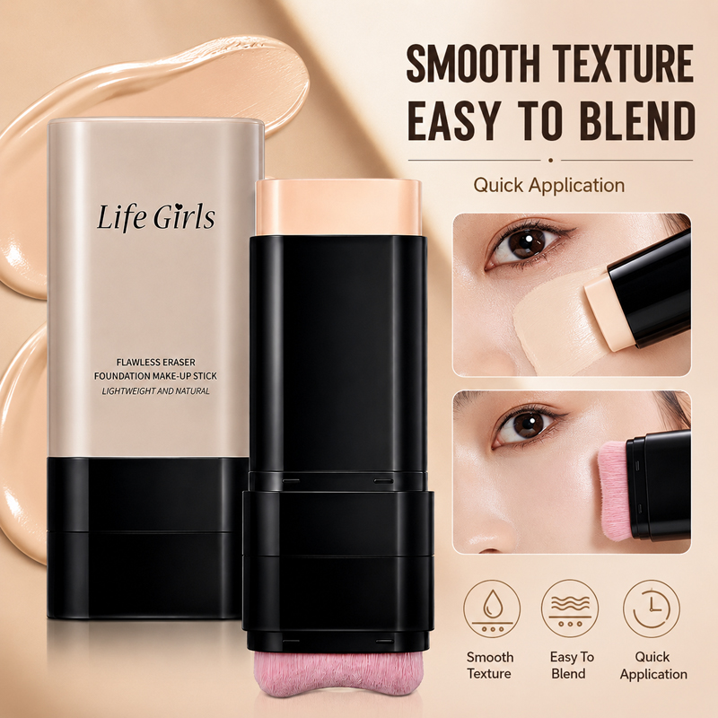 2-in-1 파운데이션 스틱(브러쉬 포함), 풀 커버  - Concealer Full Coverage 리뷰 및 가격