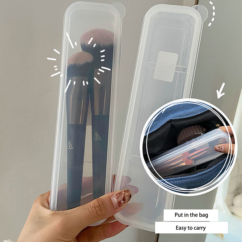 메이크업 브러쉬 주최자 투명 커버 눈썹 연필 상자 휴대 - Beauty Makeup Box 리뷰 및 가격