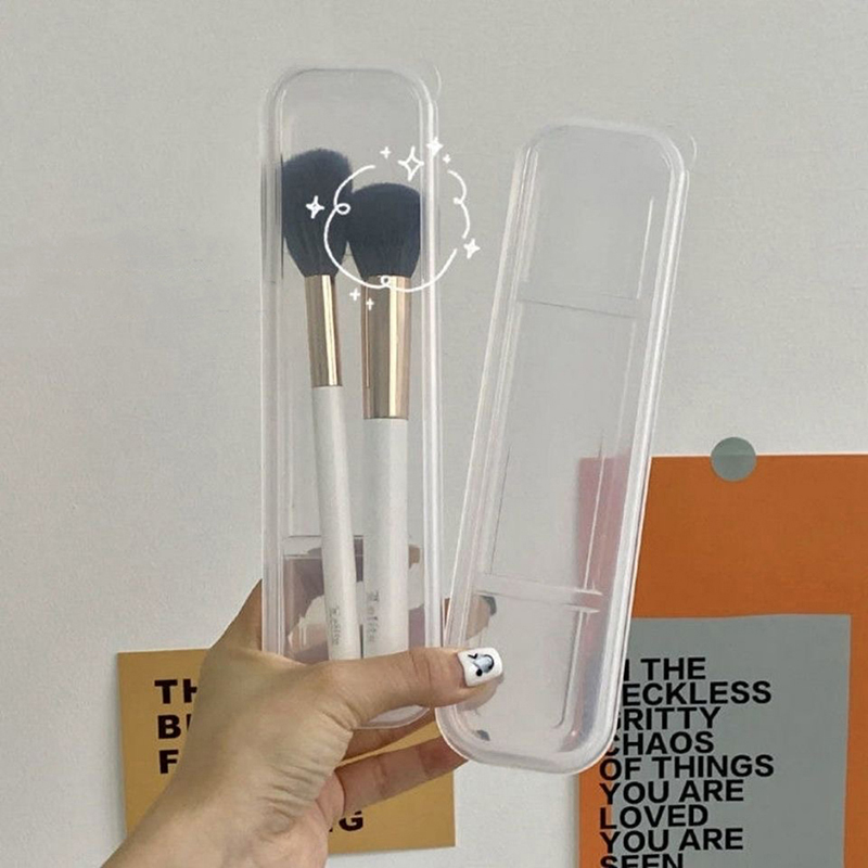 메이크업 브러쉬 주최자 투명 커버 눈썹 연필 상자 휴대 - Beauty Makeup Box 리뷰 및 가격