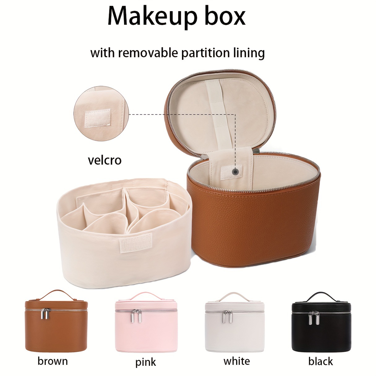대용량 PU 가죽 메이크업 가방 휴대용 메이크업 박스  - Beauty Makeup Box 리뷰 및 가격