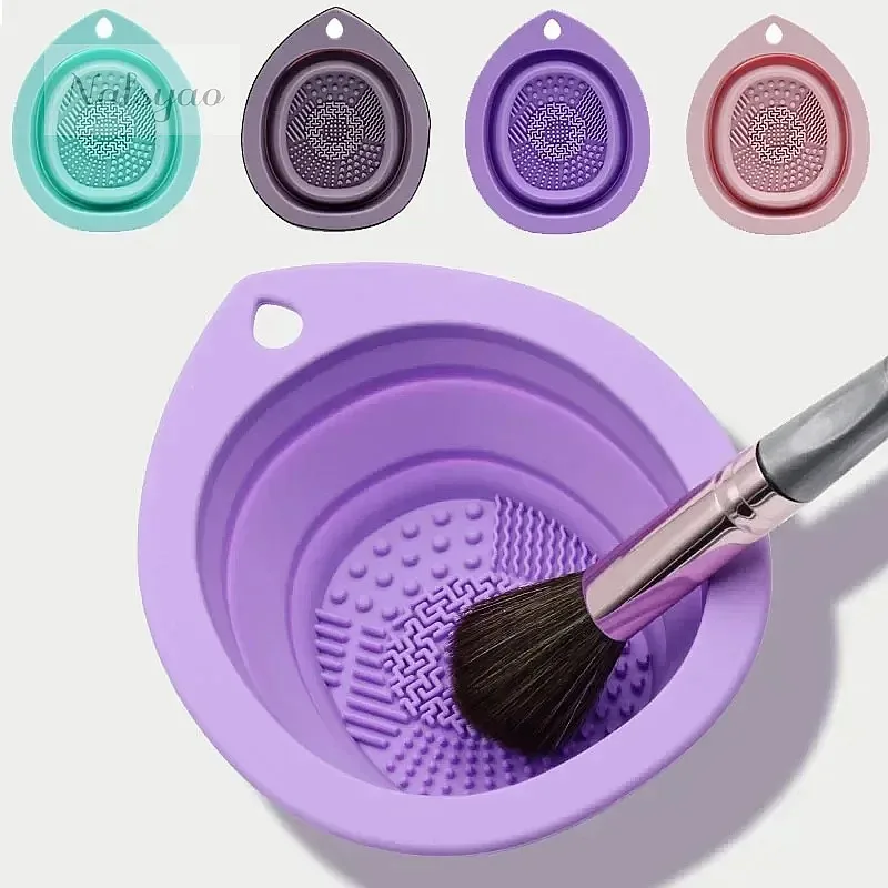 실리콘 접이식 메이크업 브러쉬 클리너 박스, 파우더 퍼 - Beauty Home Makeup 리뷰 및 가격