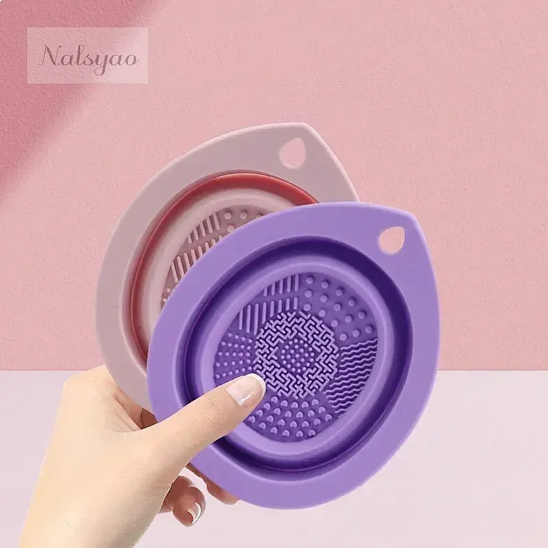 실리콘 접이식 메이크업 브러쉬 클리너 박스, 파우더 퍼 - Beauty Home Makeup 리뷰 및 가격