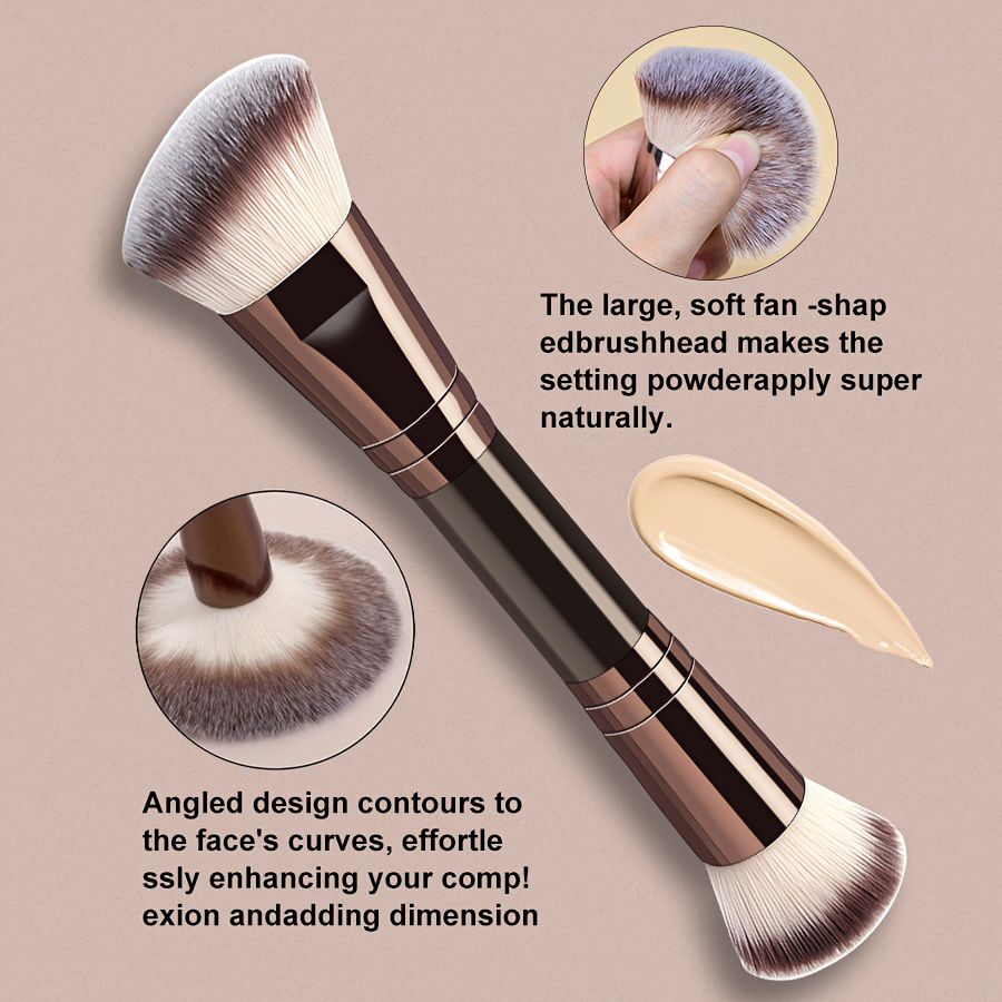 16개의 양면 메이크업 브러쉬 세트(케이스 포함), 전 - Beauty Makeup Store 리뷰 및 가격